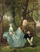 Thomas Gainsborough Portrait of Mr and Mrs Carter of Bullingdon House France oil painting artist